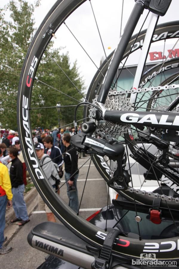 Shimano Dura-Ace Di2 electronic groups for the Spidertech team at the USA Pro Challenge.