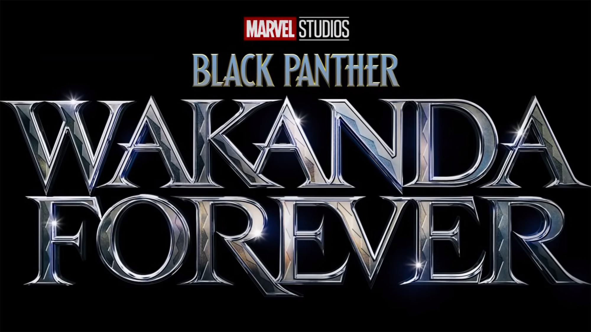 The logo for Black Panther 2 Wakanda Forever