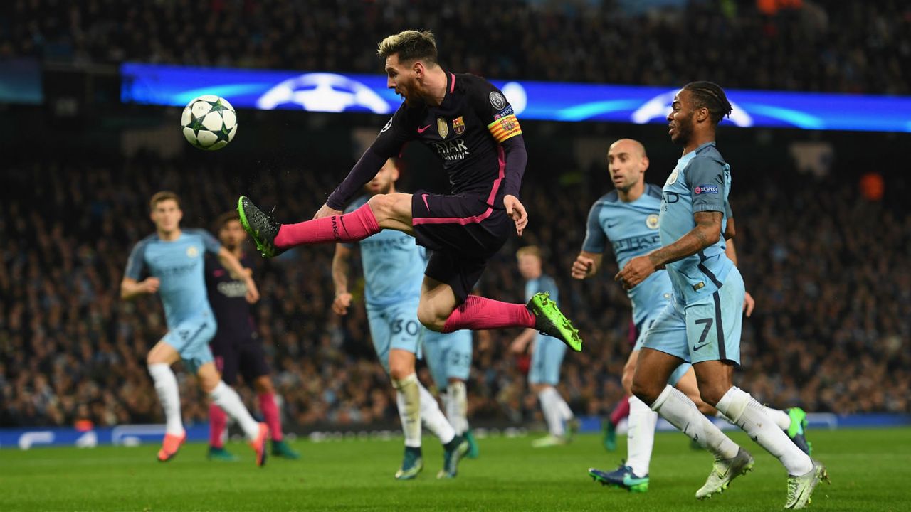 Barcelona striker Lionel Messi was a transfer target for Manchester City