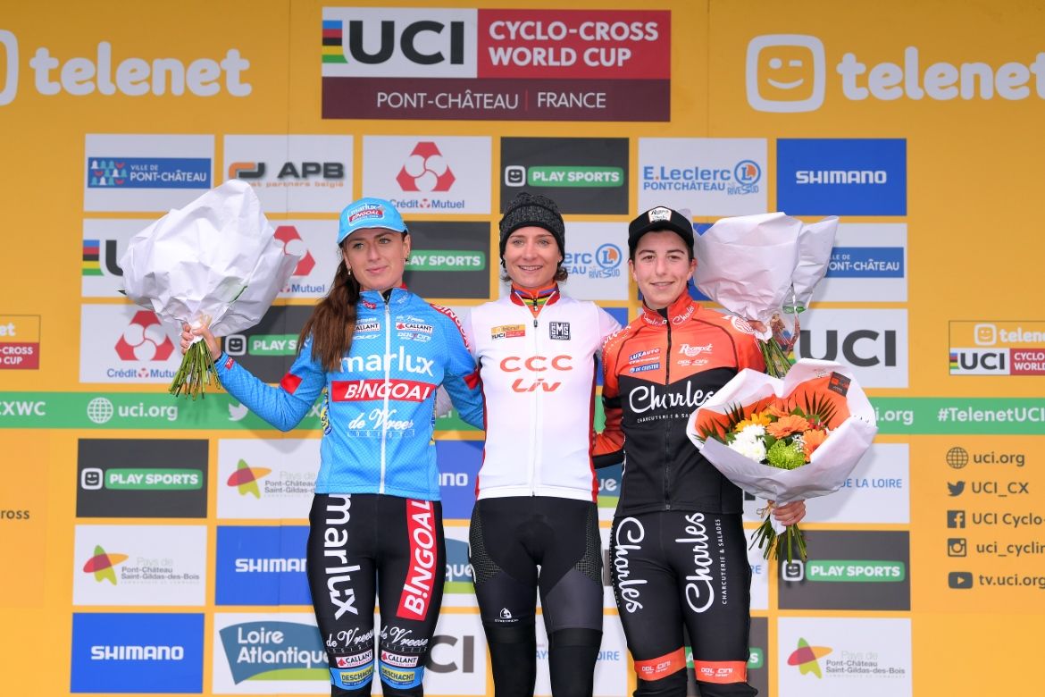 The podium finishers