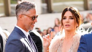 Sandra Bullock and Bryan Randall are seen at 'Oceans 8' World Premiere