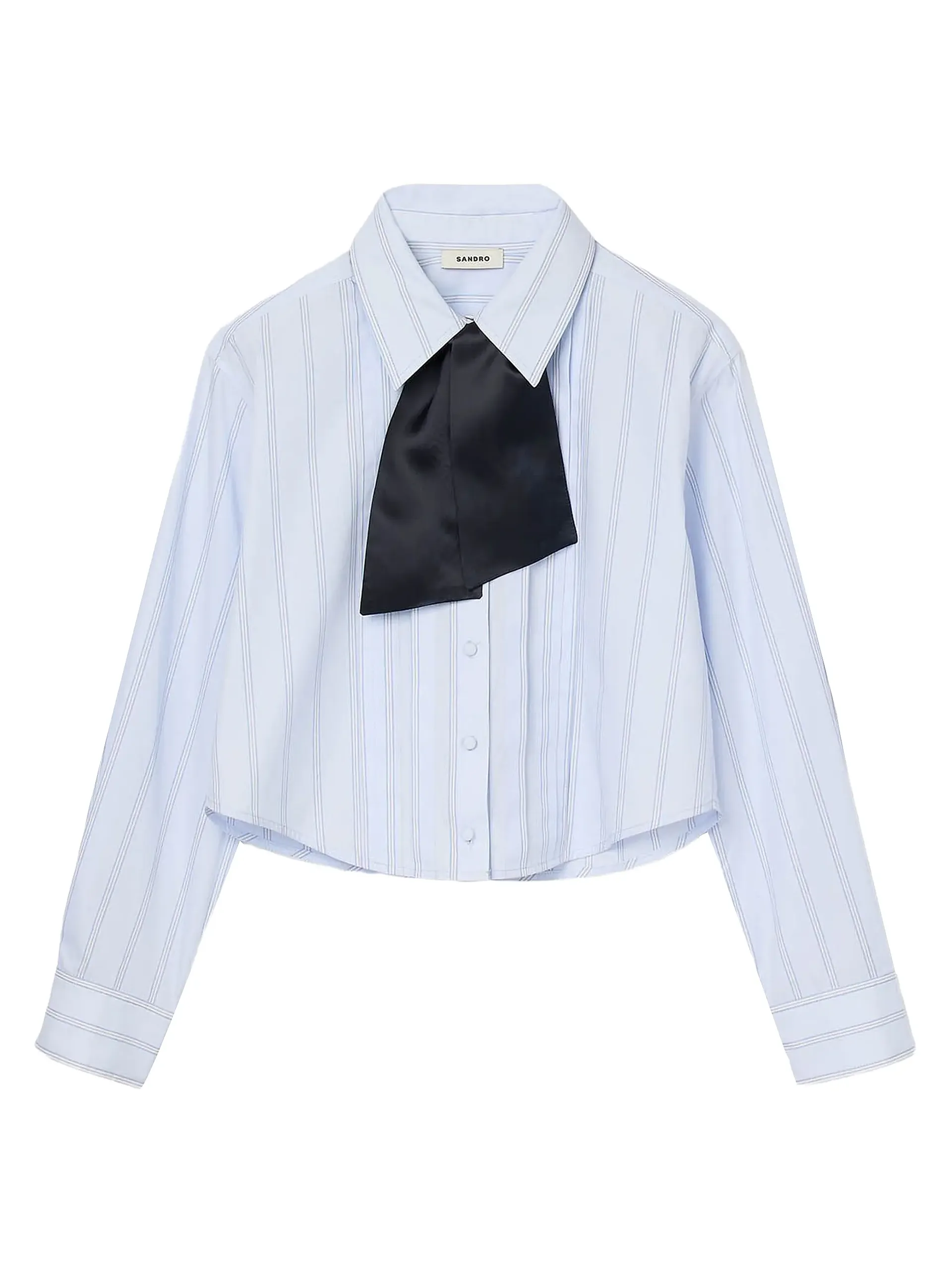 Cropped Shirt With Removable Tie