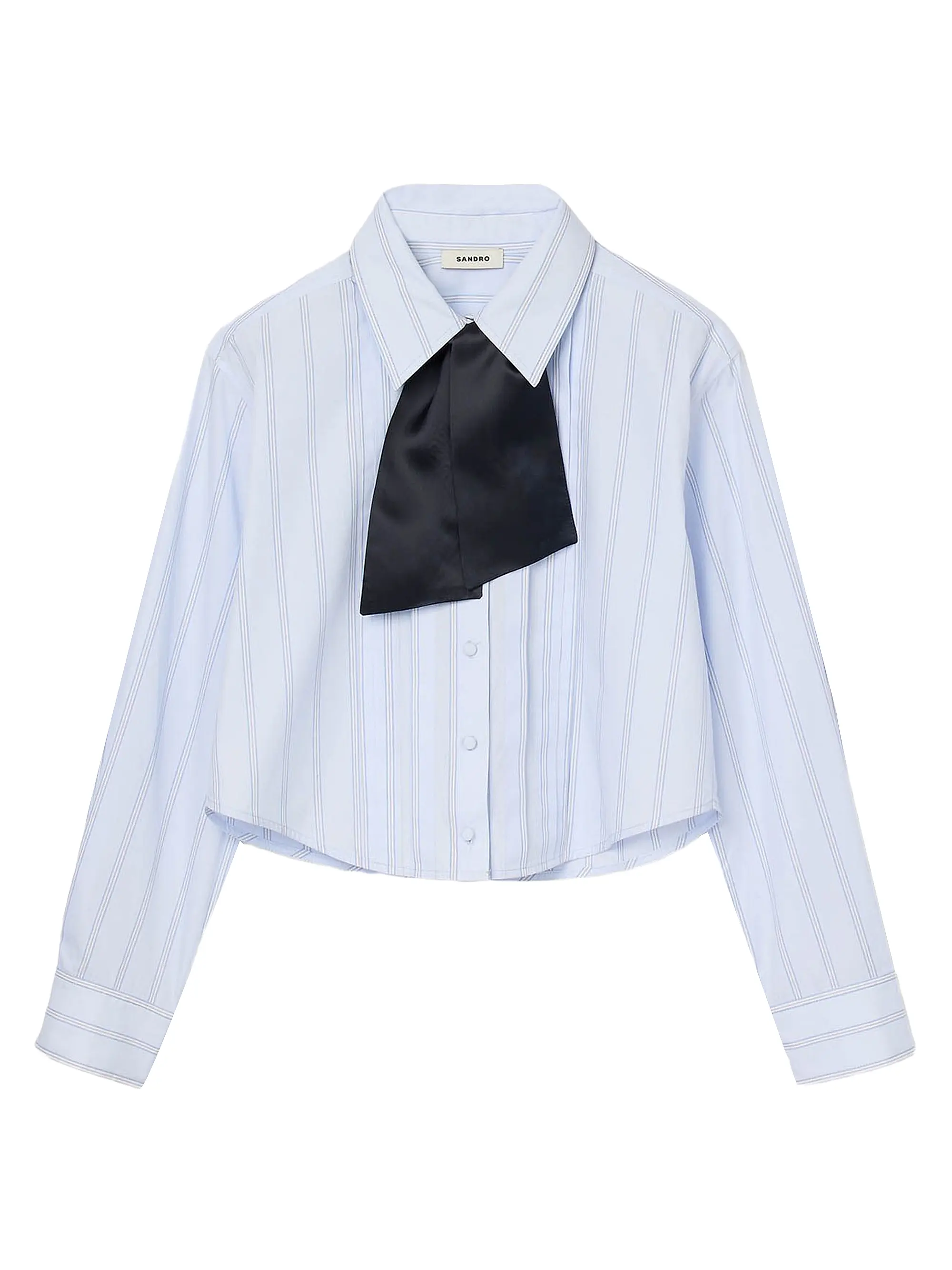 Cropped Shirt With Removable Tie
