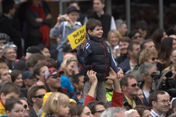 A young fan of Evans