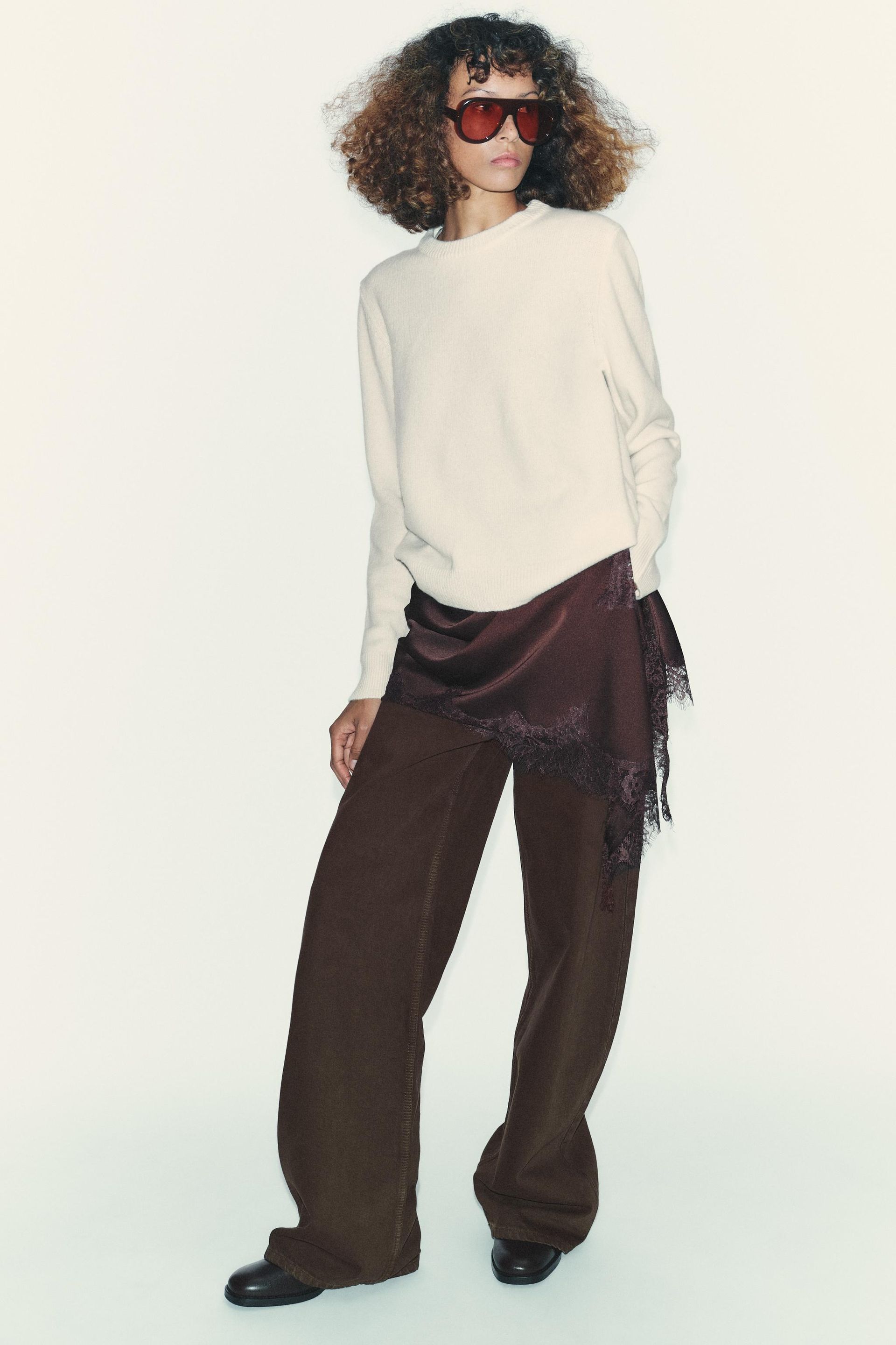 Cashmere and Wool Long Sleeve Jumper