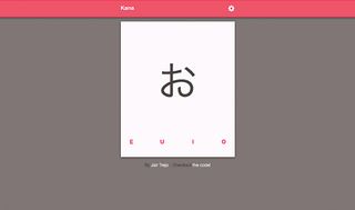 Kana is a useful web app for anyone wishing to learn Japanese Kana characters