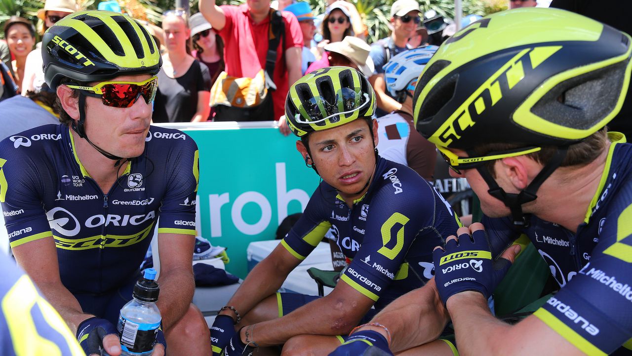 Scott eyewear and helmets for Orica-Scott and Giordana kit
