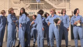 A group of women getting ready to go to space during the Apple TV Plus show, For All Mankind.