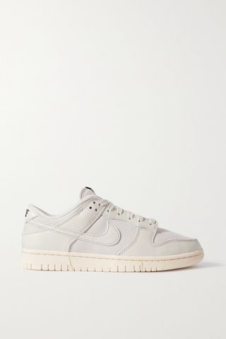 Dunk Low Leather and Canvas Sneakers