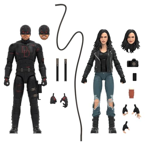 Marvel Legends Series Daredevil: Born Again Daredevil &amp;amp; Jessica Jones, 2 Collectible 6-Inch Action Figures