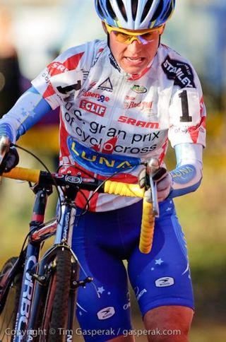 U.S. Gran Prix of Cyclocross series leader Katerina Nash (Luna) left no doubt who was in control in Portland.