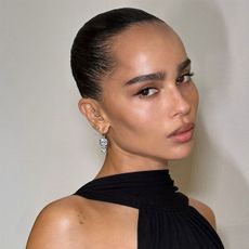 Zoe Kravitz wearing earrings
