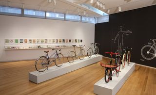 Handbuilt bicycle display at Manhattan Museum