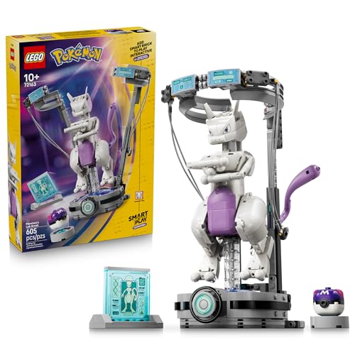 Lego Pokémon Smart Play: Mewtwo’s Lab Break - Compatible Set With a Smart Tag and Brick-Built Pokémon Figure - Interactive Toy - Gift for Boys and Girls, Ages 10+ - 72163