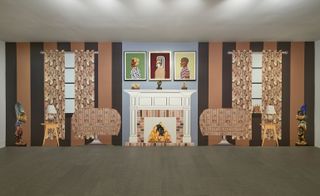 Installation view of ‘Derrick Adams: Interior Life’ at Luxembourg & Dayan, New York