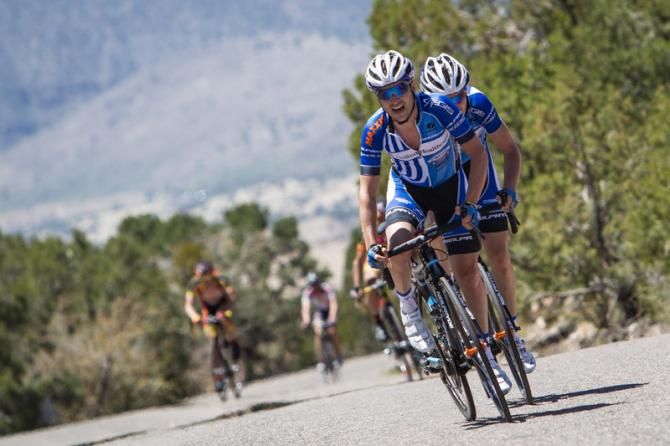 Lucas Euser (UnitedHealthcare) leads in teammate Phil Deignan for third and fourth place.