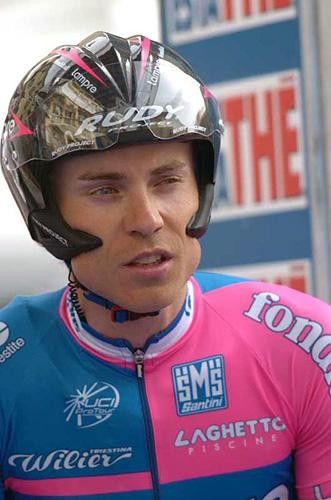 Damiano Cunego (Lampre-Fondital) looking nervous