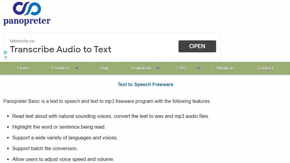 text to speech software online