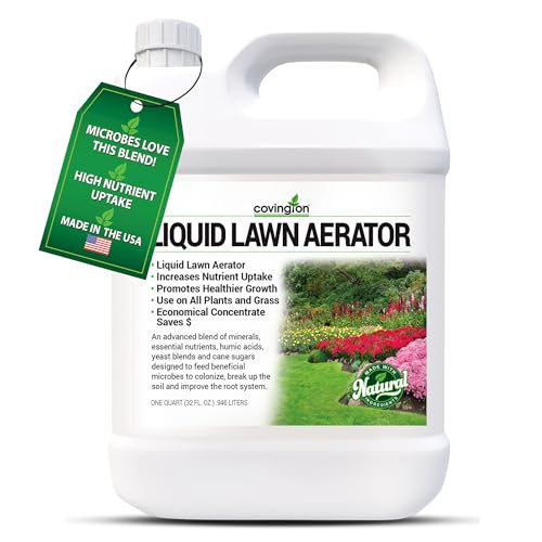 Covington Liquid Lawn Aerator (32oz) &amp;ndash; Soil Conditioner &amp;amp; Softener for Lawns &amp;amp; Gardens &amp;ndash; Loosens Clay &amp;amp; Compacted Soil for Better Water &amp;amp; Nutrient Absorption &amp;ndash; Liquid Aeration Concentrate, Made in Usa