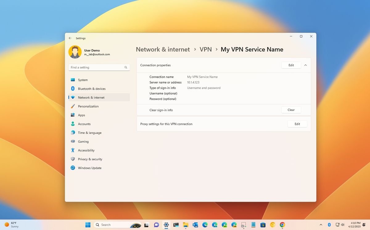 Windows 11 VPN setup