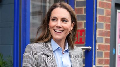 Catherine, Princess of Wales smiles as she leaves after a visit to the Bermondsey Beer Mile on March 12, 2026 