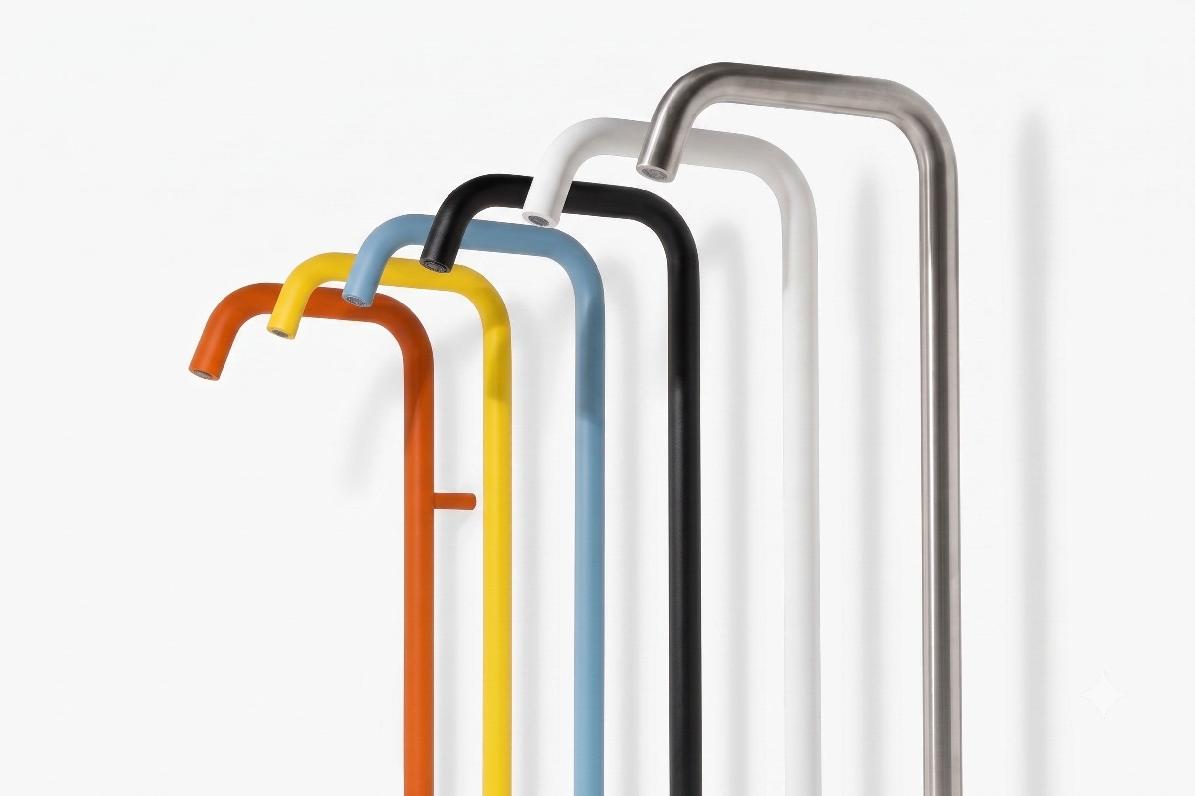 Roca outdoor shower in colourful versions