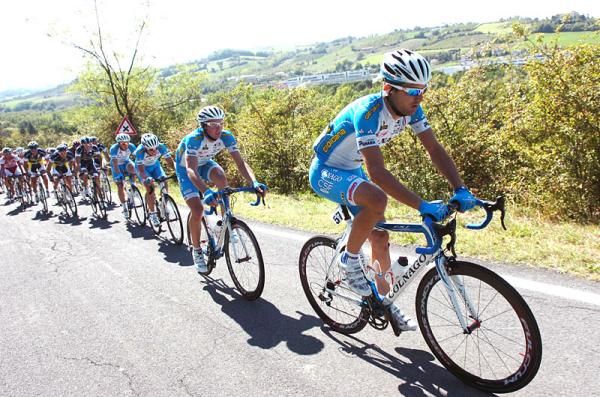 The Colnago - CSF Inox team was active throughout the day.