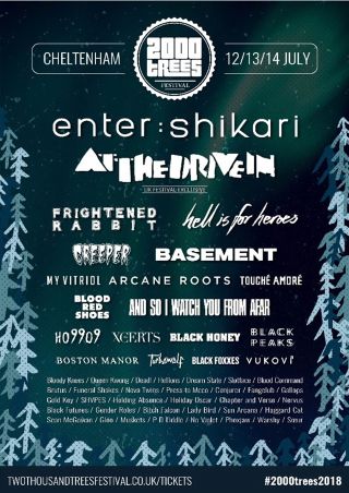 The latest 2000 Trees lineup poster