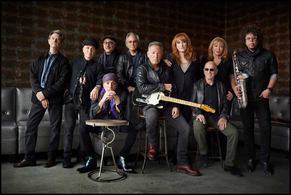 The E Street Band studio portrait