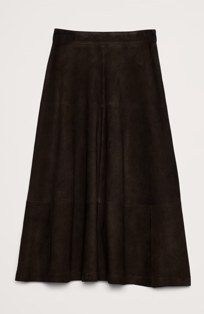 Banana Republic, Suede Midi Skirt