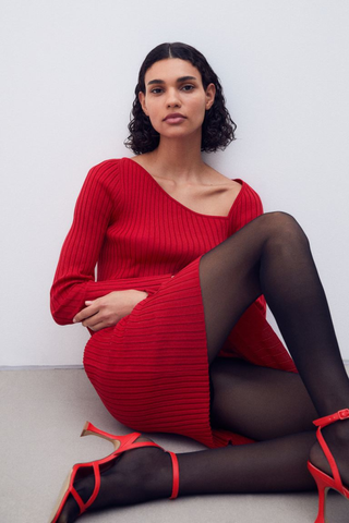 H&M Rib-knit Bodycon Dress