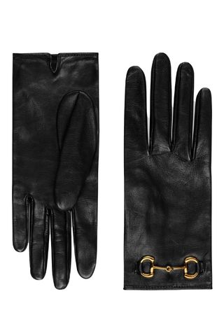 Gucci Horsebit-Detailed Leather Gloves