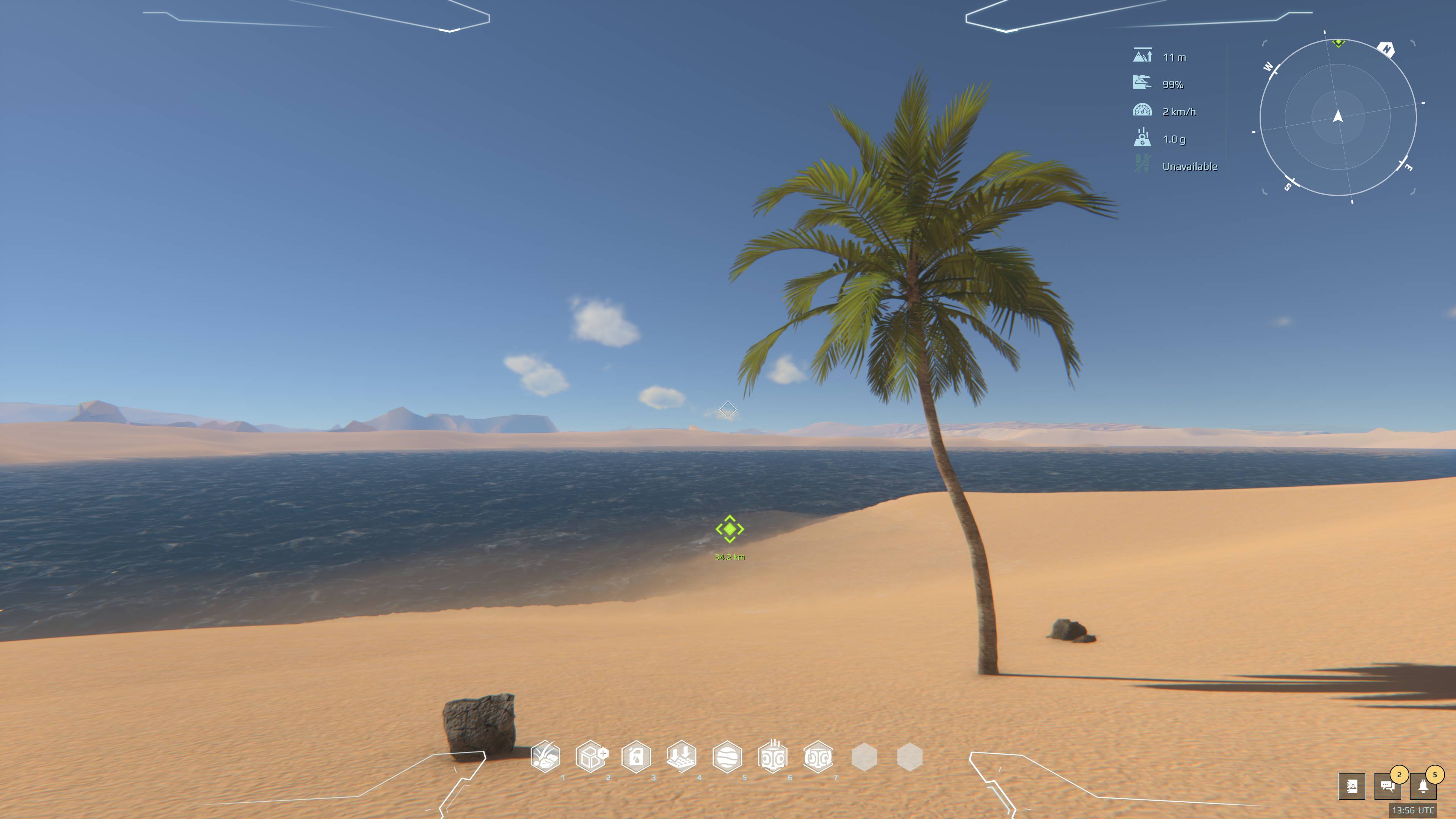 Beach in a Dual Universe