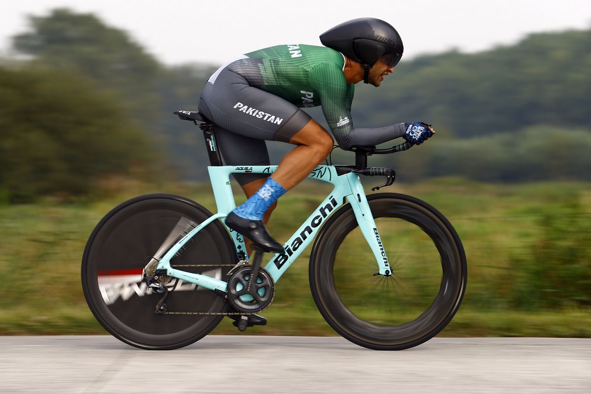 2021 UCI Road World Championships Flanders Men Elite Time Trial - Knokke - Heist Bruges 43,3 km - 19/09/2021 - All Jawaid (PAK) - photo Luca Bettini/BettiniPhoto&Acirc;&copy;2021