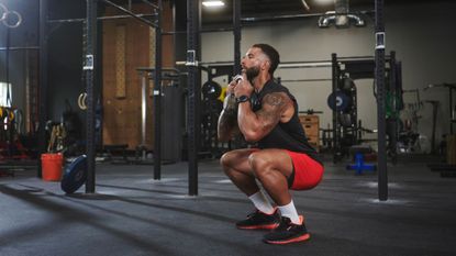 The Reebok Nano Gym shoe on a plyo box