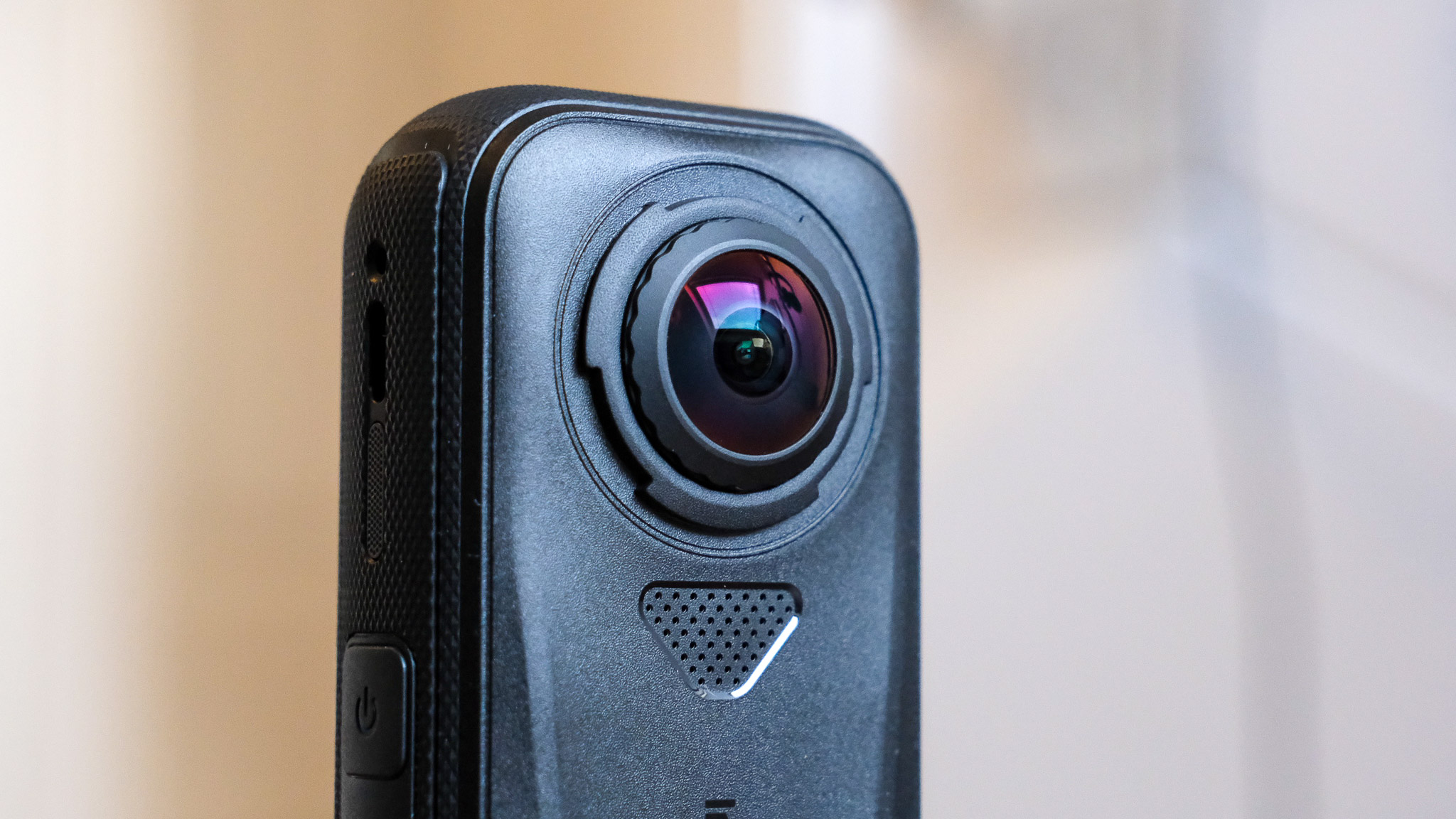 Photo of the Insta360 X4 Air action camera in an office