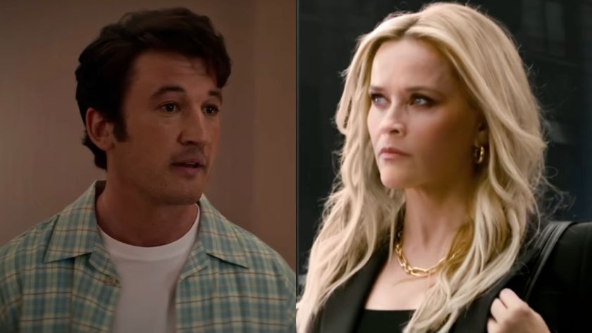 Miles Teller and Reese Witherspoon in a side-by-side photo.