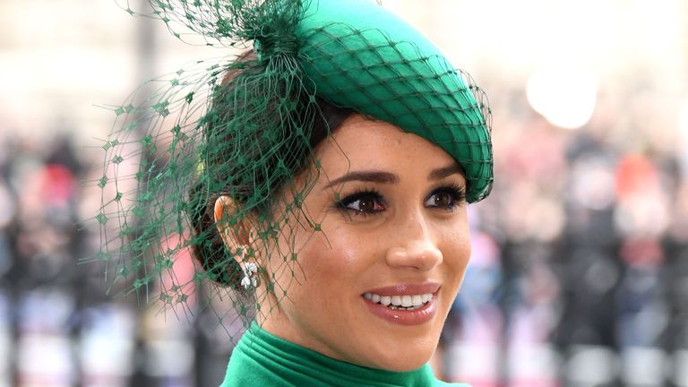 london, united kingdom march 09 embargoed for publication in uk newspapers until 24 hours after create date and time meghan, duchess of sussex attends the commonwealth day service 2020 at westminster abbey on march 9, 2020 in london, england the commonwealth represents 24 billion people and 54 countries, working in collaboration towards shared economic, environmental, social and democratic goals photo by max mumbyindigogetty images