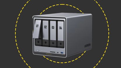 The Ugreen NASync DXP4800 Pro on the ITPro background