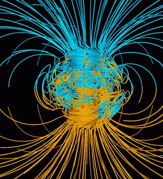 Supercomputer Model of Earth's Magnetic Field