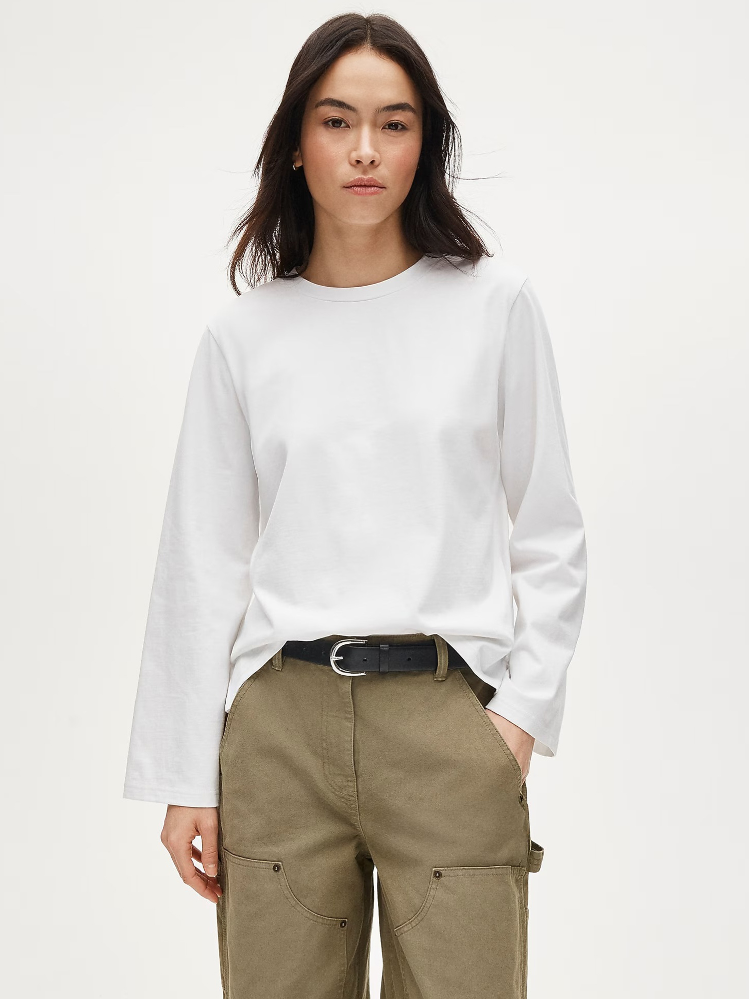 J.Crew, Boyfriend Jersey Relaxed Long-Sleeve T-Shirt