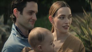 Penn Badgley and Victoria Pedretti in You Season 3