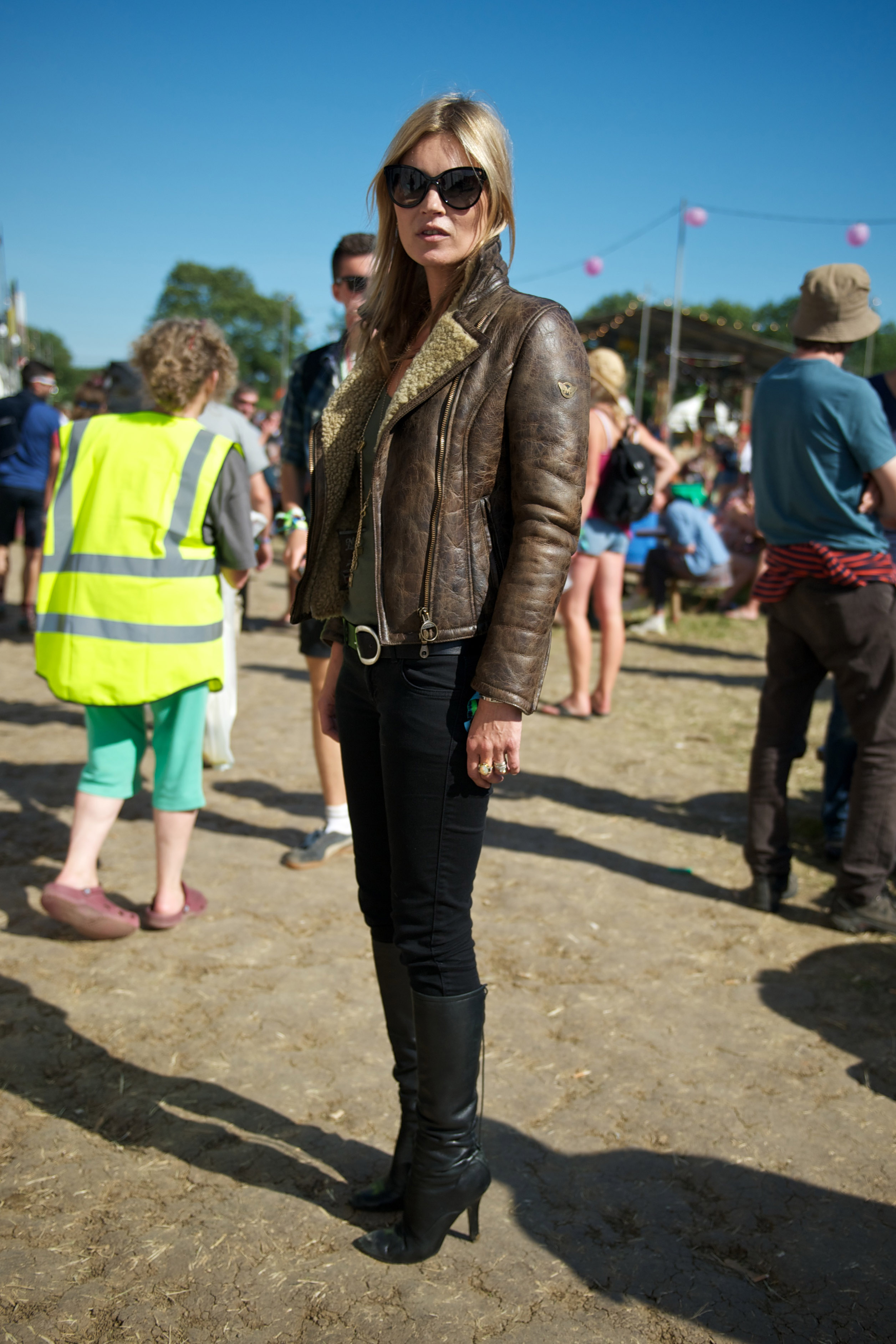 Trajes de Kate Moss en Glastonbury
