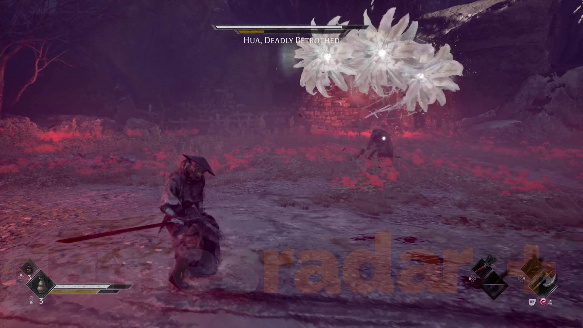 Phantom Blade Zero Hua summoning white flowers