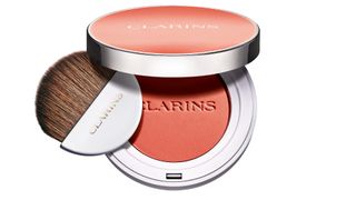 Clarins peach blusher, picked as the best blush for travel by woman and home