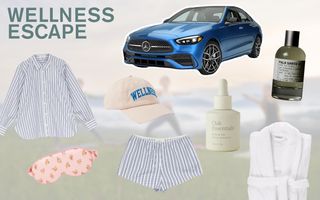 mercedes wellness escape collage