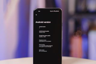 Settings in Android 12 on the Pixel 5