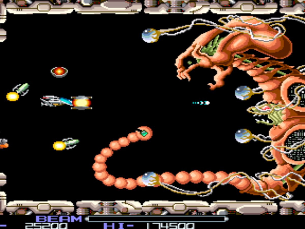 R-TYPE/R-TYPE II → R-TYPE Dimensions EX|1987年『R-TYPE』/1989年『R-TYPE II』|ゲーム画面例(比較組 2)