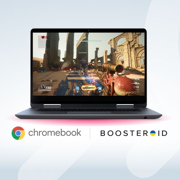 Boosteroid Cloud Gaming sendo executado em um Chromebook
