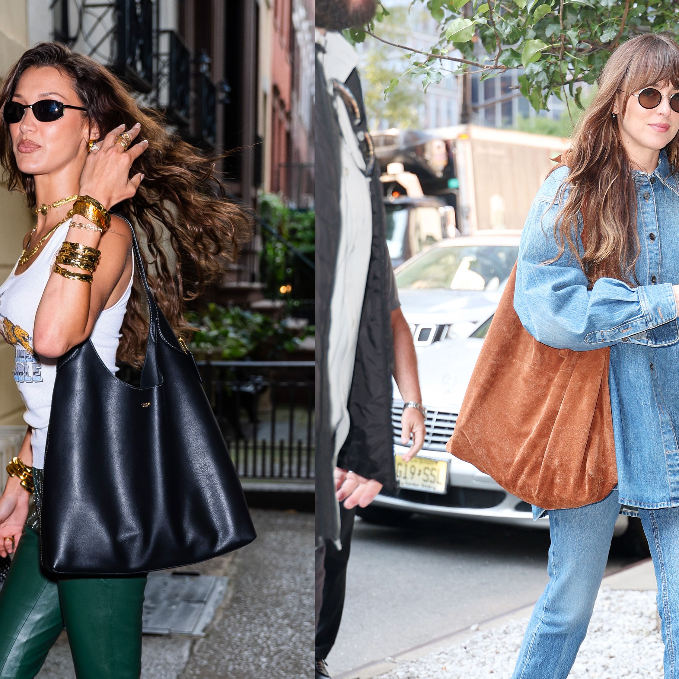 NYC Celeb-Inspired Casual Outfits: Everyday Fashion Inspiration from NYC Stars 7 NYC street look with oversized blazer and jeans.